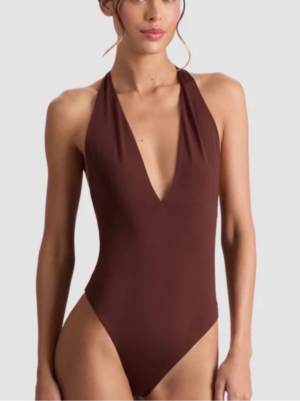 Alice and Olivia Pippa brown bodysuit - size medium.